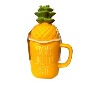 Rae Dunn ceramic "TROPIC LIKE ITS HOT" pineapple NWT